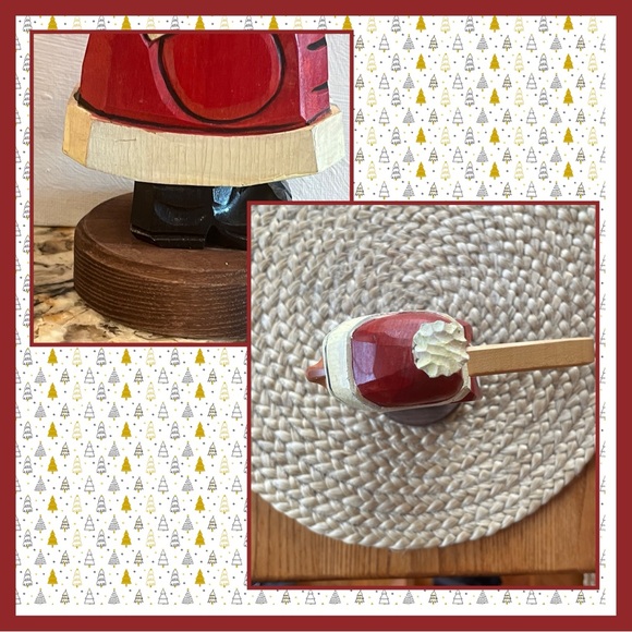 Vintage DDR Wooden Santa Nutcracker Hand Carved Stamped DDR Atypical Nutcracker - Picture 15 of 17